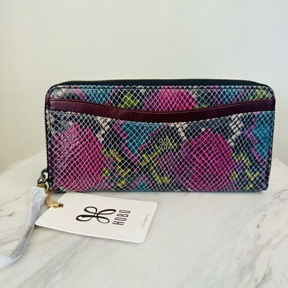 HOBO Max Large Zip Around Leather Continental Wallet, Organization, Mosaic, NWT - Picture 6 of 13